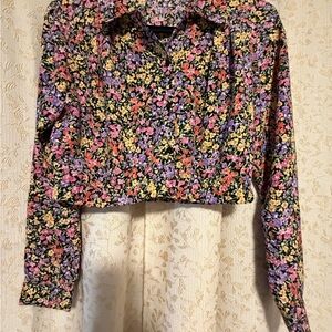 Zara Multicolor Floral Blouse
